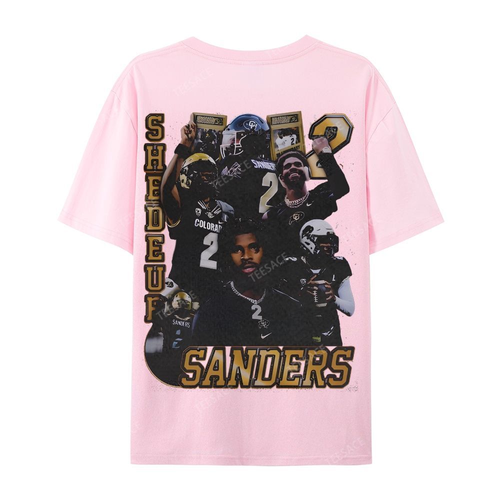 SHEDEUR SANDERS Casual Short Sleeve T-Shirt  