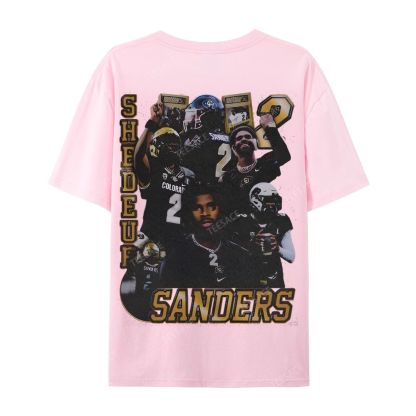 SHEDEUR SANDERS Casual Short Sleeve T-Shirt  