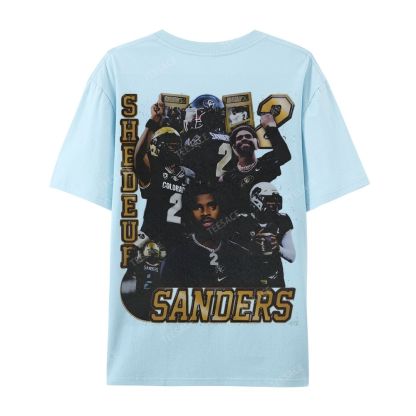 SHEDEUR SANDERS Casual Short Sleeve T-Shirt  