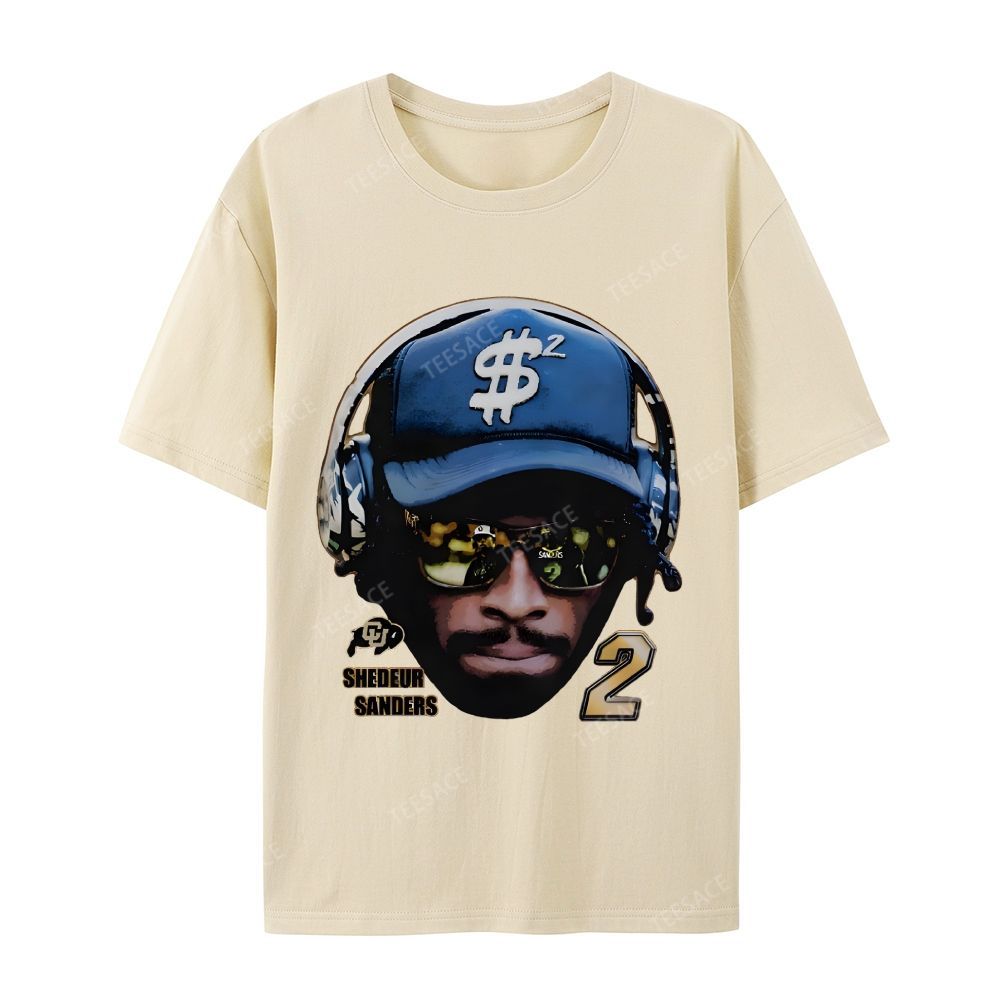 SHEDEUR SANDERS Casual Short Sleeve T-Shirt  