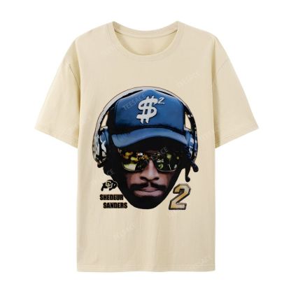 SHEDEUR SANDERS Casual Short Sleeve T-Shirt  