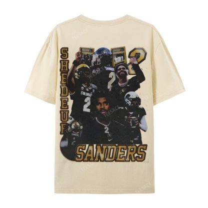 SHEDEUR SANDERS Casual Short Sleeve T-Shirt  