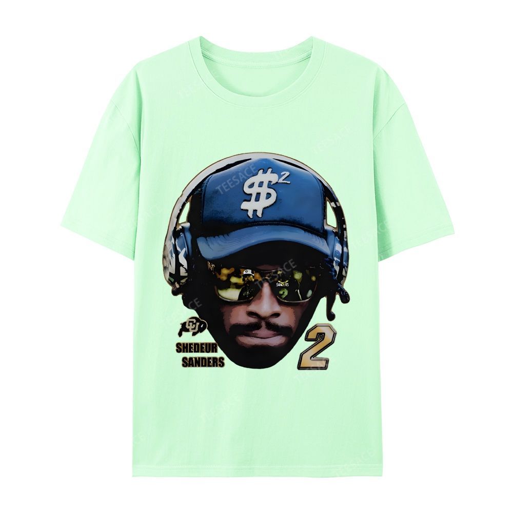 SHEDEUR SANDERS Casual Short Sleeve T-Shirt  