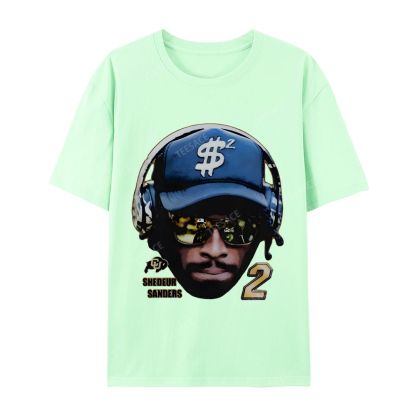 SHEDEUR SANDERS Casual Short Sleeve T-Shirt  