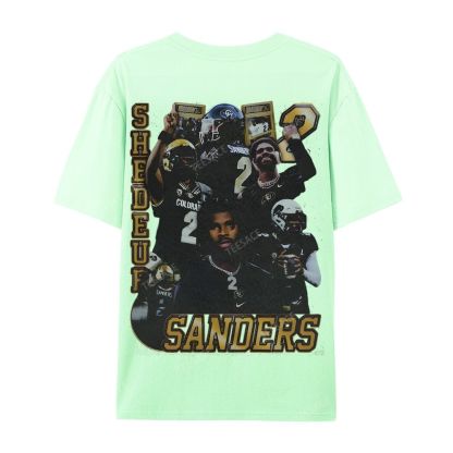 SHEDEUR SANDERS Casual Short Sleeve T-Shirt  