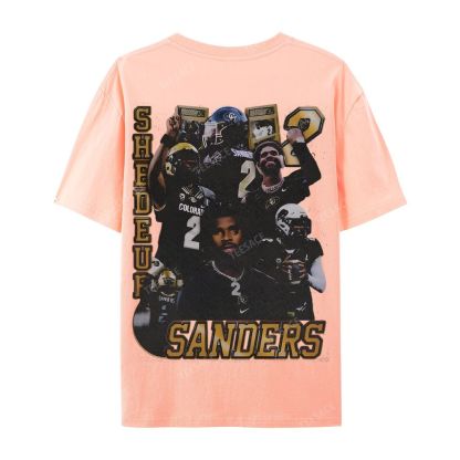 SHEDEUR SANDERS Casual Short Sleeve T-Shirt  