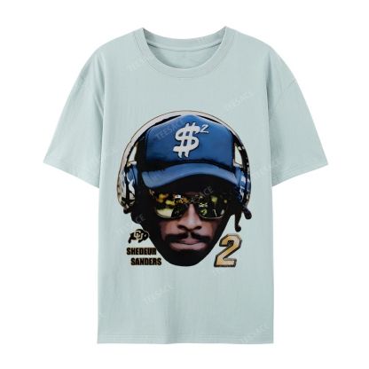 SHEDEUR SANDERS Casual Short Sleeve T-Shirt  