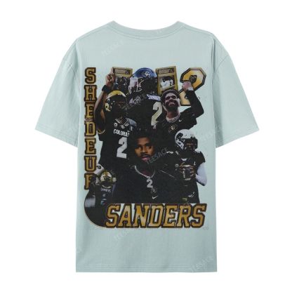 SHEDEUR SANDERS Casual Short Sleeve T-Shirt  