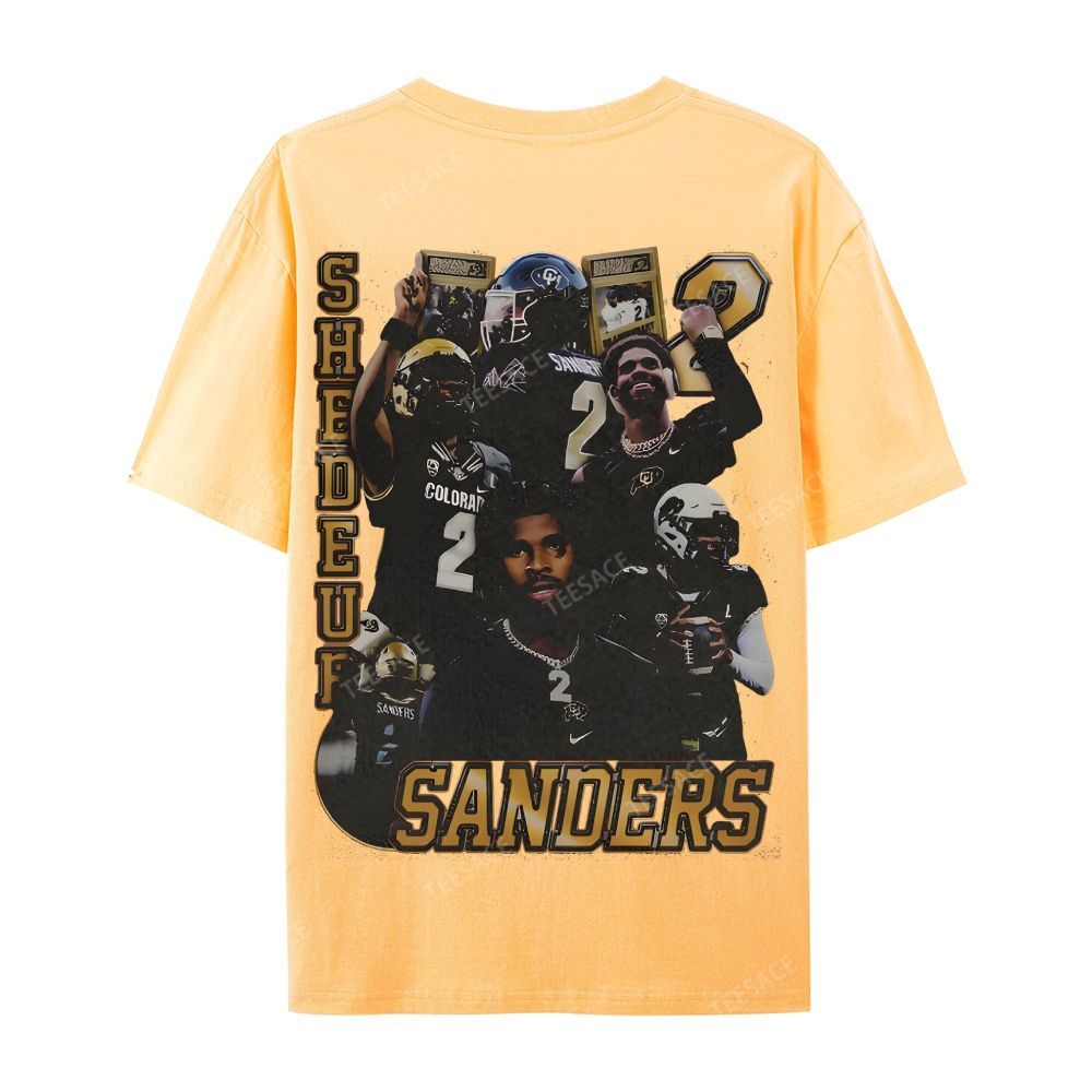 SHEDEUR SANDERS Casual Short Sleeve T-Shirt  