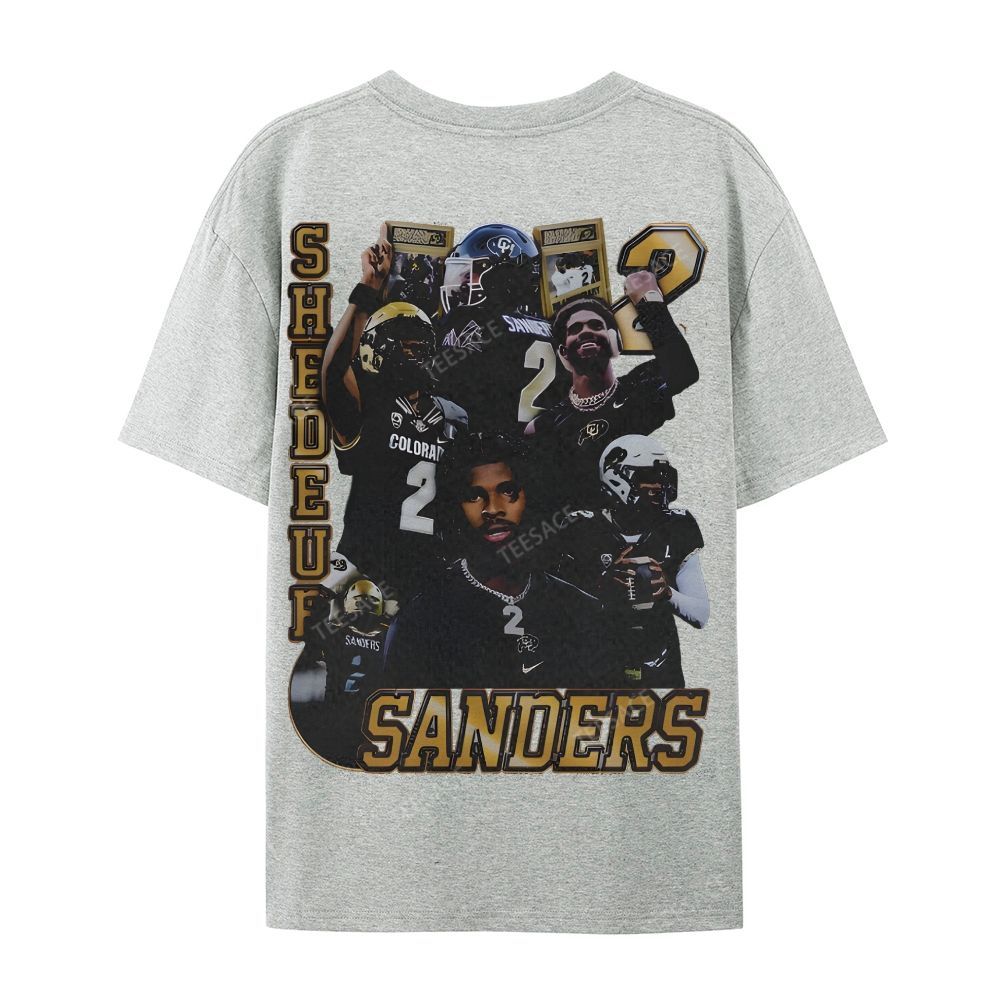 SHEDEUR SANDERS Casual Short Sleeve T-Shirt  