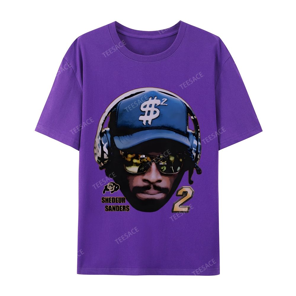 SHEDEUR SANDERS Casual Short Sleeve T-Shirt  