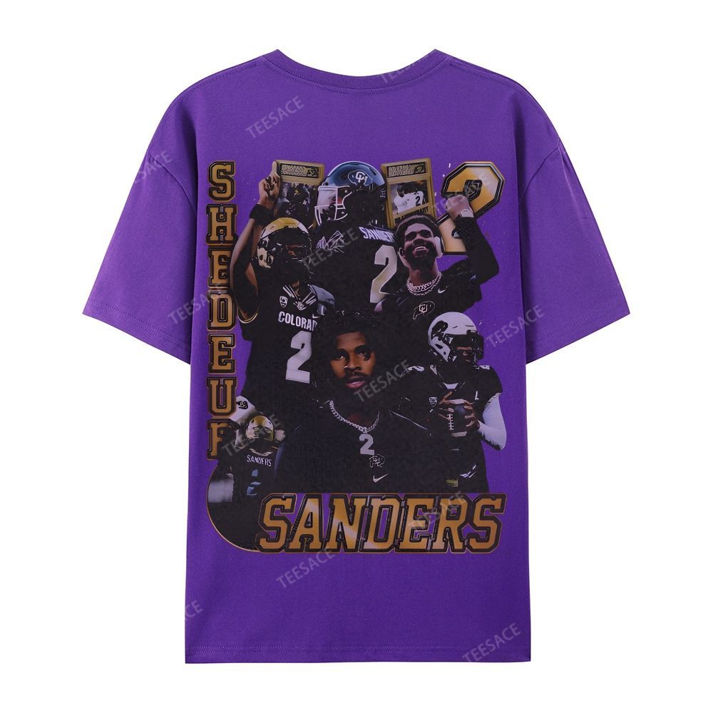 SHEDEUR SANDERS Casual Short Sleeve T-Shirt  