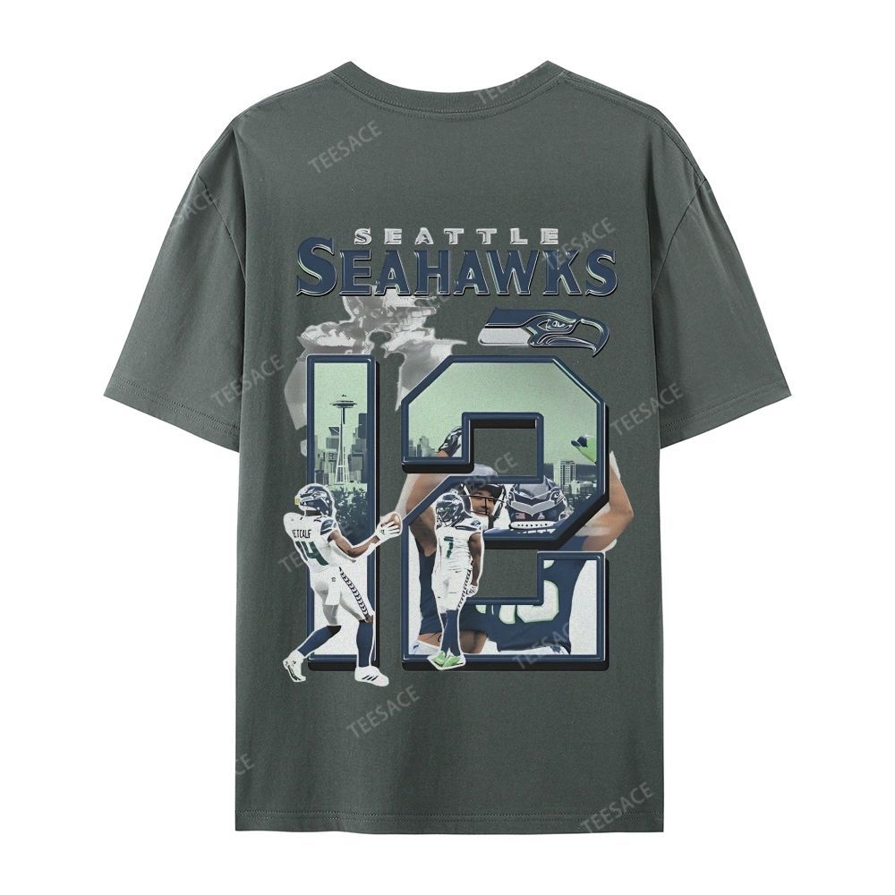 2024 SEAHAWKS Tee Casual Short Sleeve T-Shirt 