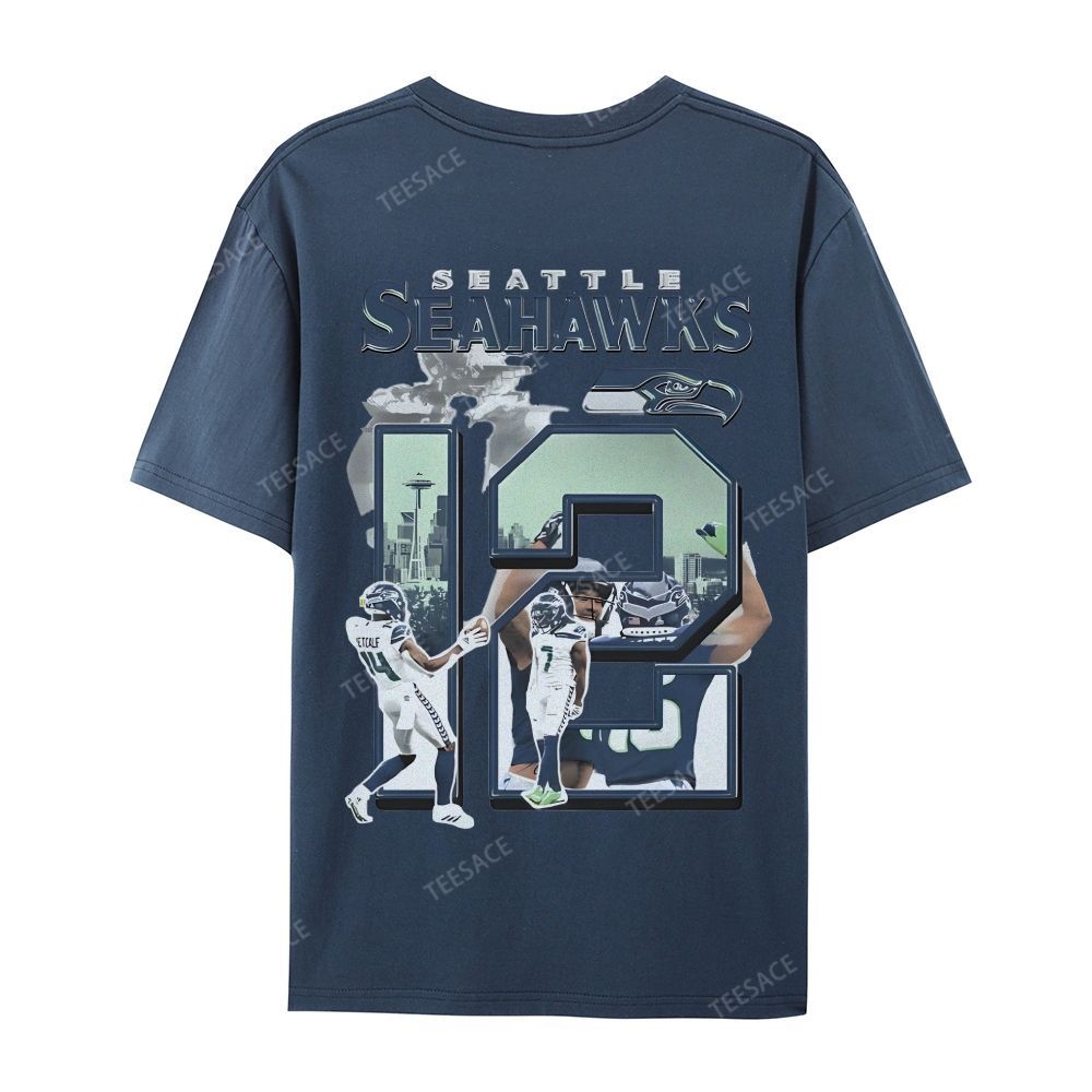 2024 SEAHAWKS Tee Casual Short Sleeve T-Shirt 