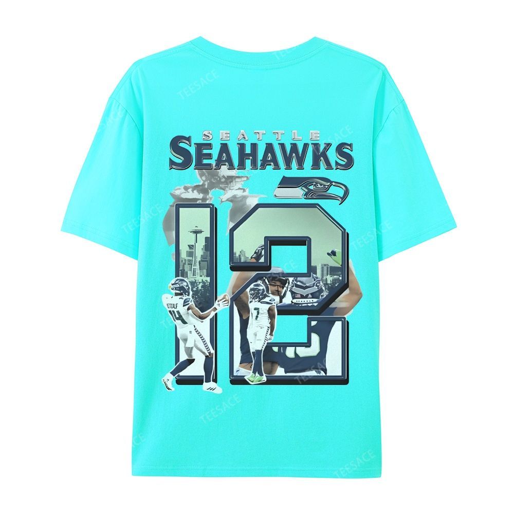 2024 SEAHAWKS Tee Casual Short Sleeve T-Shirt 