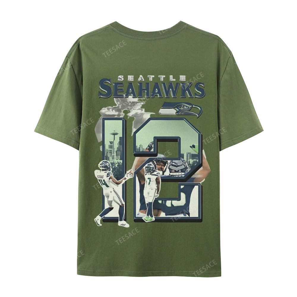 2024 SEAHAWKS Tee Casual Short Sleeve T-Shirt 