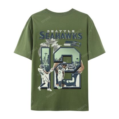2024 SEAHAWKS Tee Casual Short Sleeve T-Shirt 