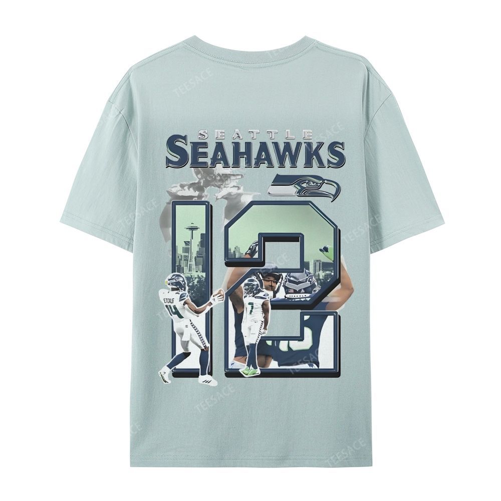 2024 SEAHAWKS Tee Casual Short Sleeve T-Shirt 