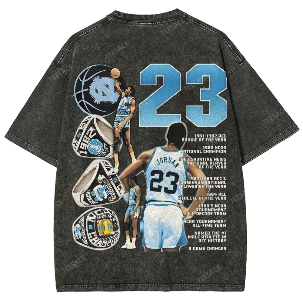 MICHAEL JORDAN Vintage Tee Unisex Fit Washed T-Shirt