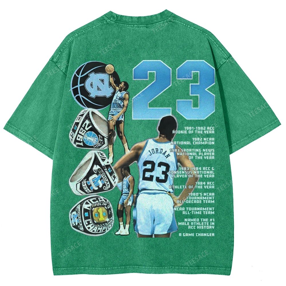 MICHAEL JORDAN Vintage Tee Unisex Fit Washed T-Shirt