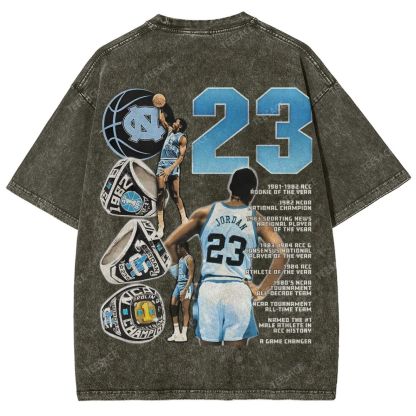 MICHAEL JORDAN Vintage Tee Unisex Fit Washed T-Shirt
