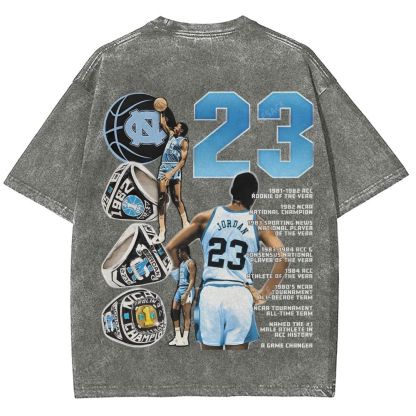 MICHAEL JORDAN Vintage Tee Unisex Fit Washed T-Shirt