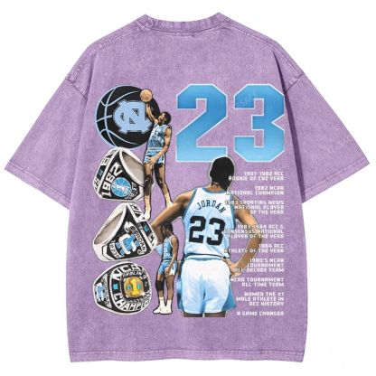 MICHAEL JORDAN Vintage Tee Unisex Fit Washed T-Shirt