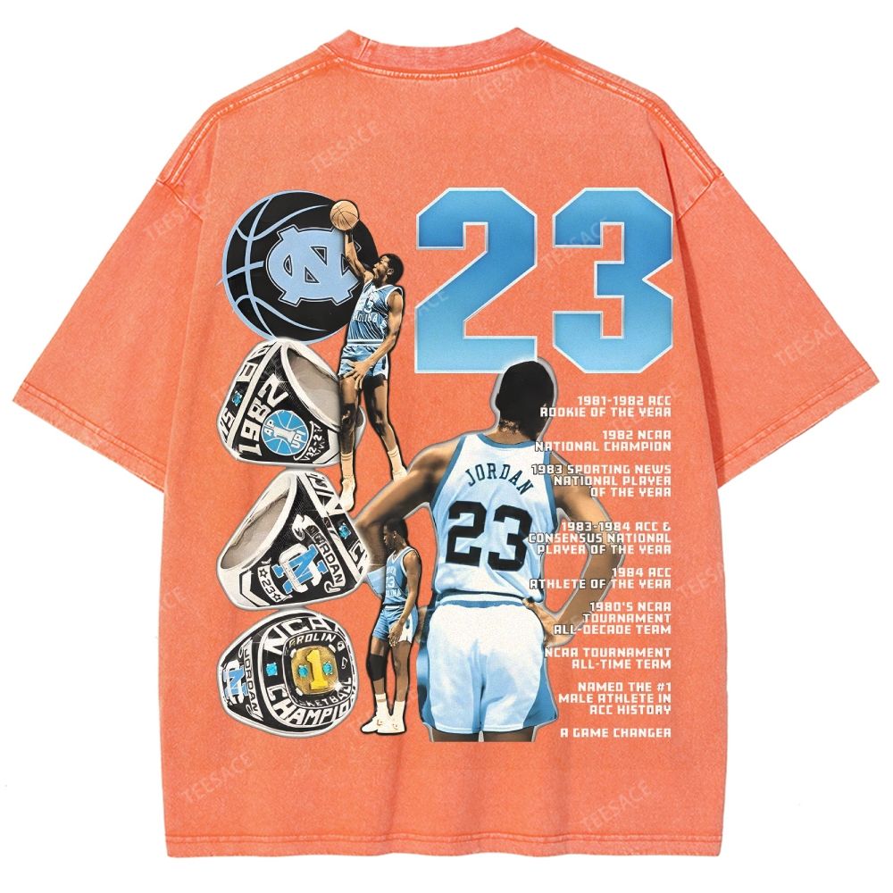 MICHAEL JORDAN Vintage Tee Unisex Fit Washed T-Shirt