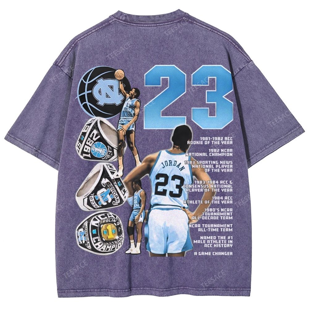 MICHAEL JORDAN Vintage Tee Unisex Fit Washed T-Shirt