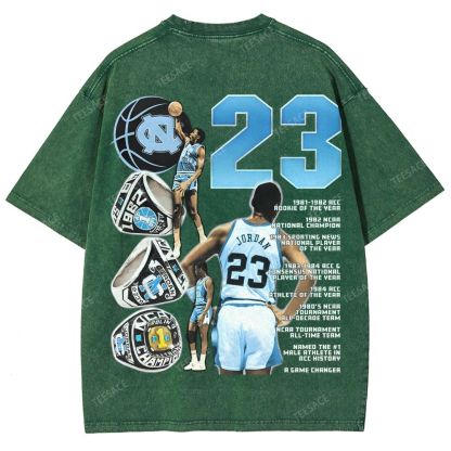MICHAEL JORDAN Vintage Tee Unisex Fit Washed T-Shirt