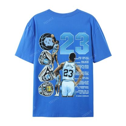 MICHAEL JORDAN Vintage Tee  Casual Short Sleeve T-Shirt 