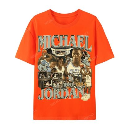 MICHAEL JORDAN Vintage Tee  Casual Short Sleeve T-Shirt 