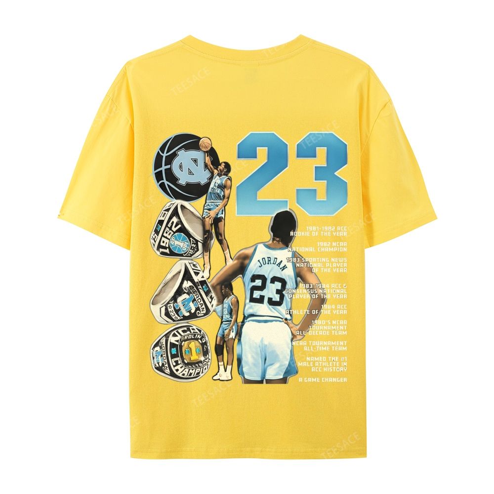 MICHAEL JORDAN Vintage Tee  Casual Short Sleeve T-Shirt 