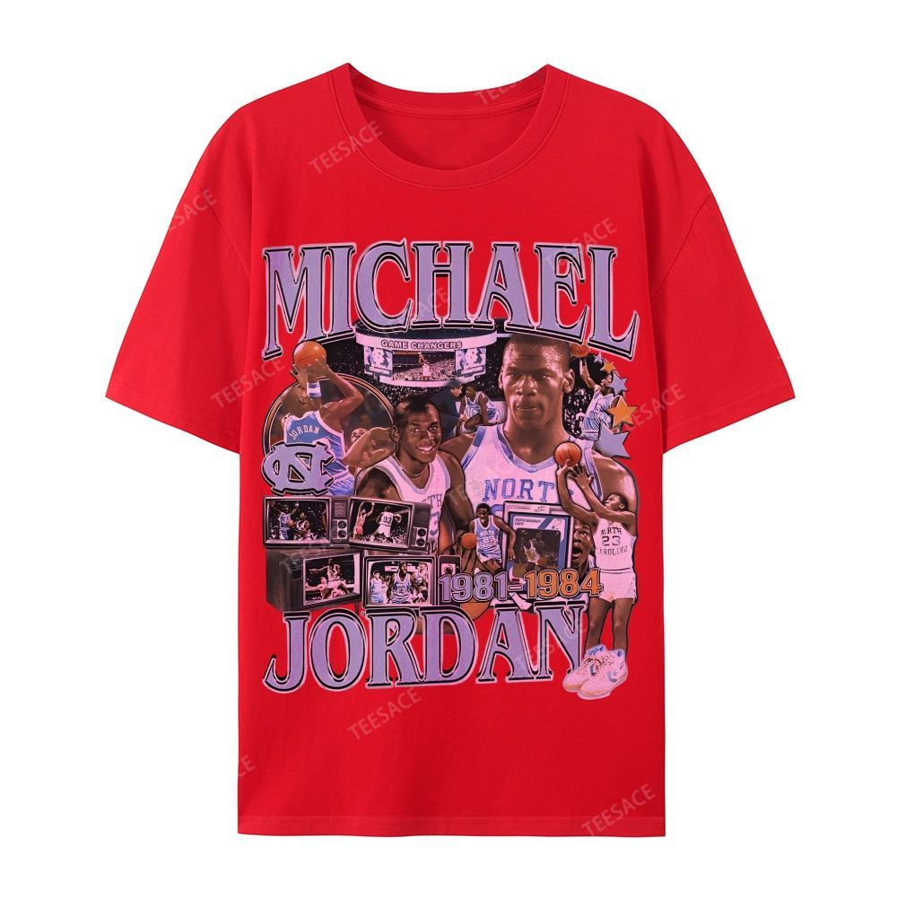 MICHAEL JORDAN Vintage Tee  Casual Short Sleeve T-Shirt 