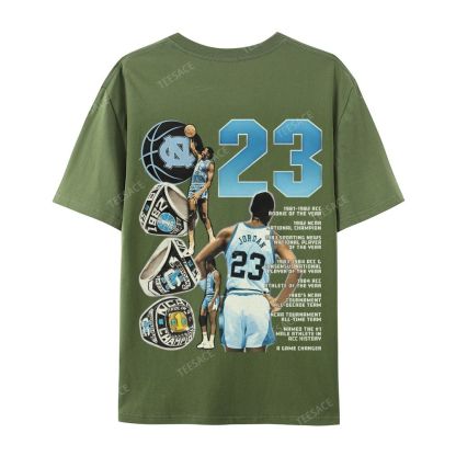 MICHAEL JORDAN Vintage Tee  Casual Short Sleeve T-Shirt 