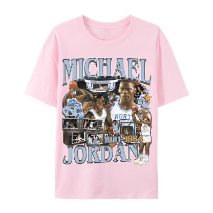 MICHAEL JORDAN Vintage Tee  Casual Short Sleeve T-Shirt 