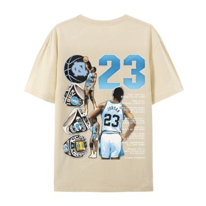 MICHAEL JORDAN Vintage Tee  Casual Short Sleeve T-Shirt 