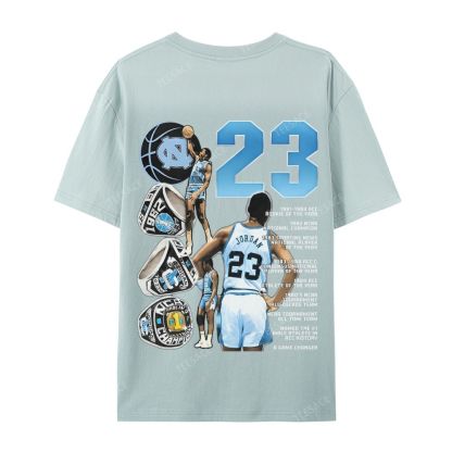 MICHAEL JORDAN Vintage Tee  Casual Short Sleeve T-Shirt 