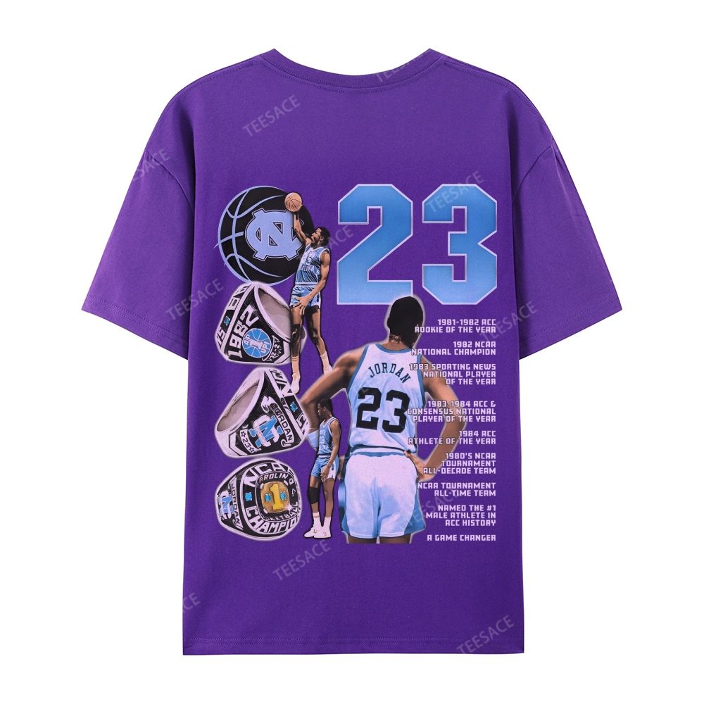 MICHAEL JORDAN Vintage Tee  Casual Short Sleeve T-Shirt 