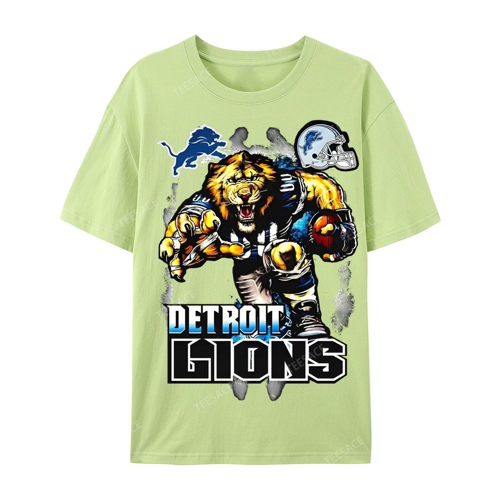 Casual Short Sleeve T-Shirt DETROIT LIONS TEE
