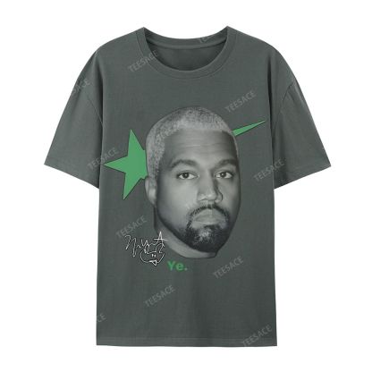 Casual Short Sleeve T-Shirt KANYE WEST 2025 TEE