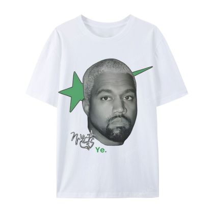 Casual Short Sleeve T-Shirt KANYE WEST 2025 TEE