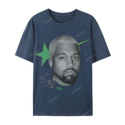 Casual Short Sleeve T-Shirt KANYE WEST 2025 TEE