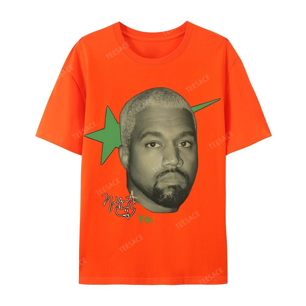 Casual Short Sleeve T-Shirt KANYE WEST 2025 TEE
