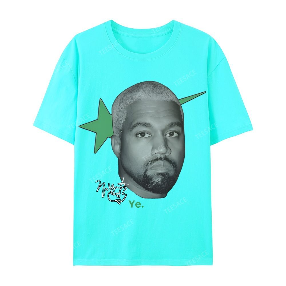 Casual Short Sleeve T-Shirt KANYE WEST 2025 TEE
