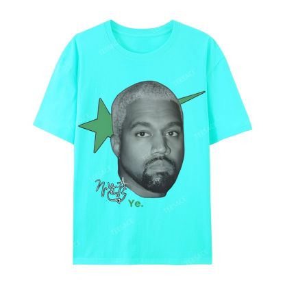 Casual Short Sleeve T-Shirt KANYE WEST 2025 TEE