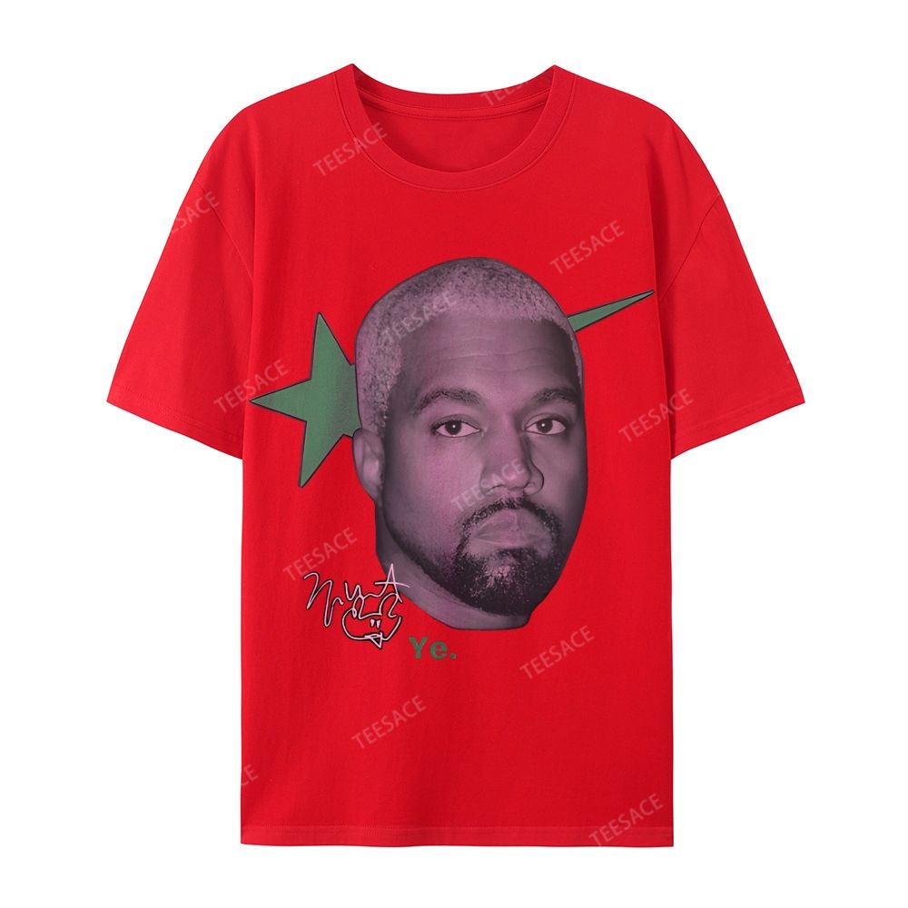 Casual Short Sleeve T-Shirt KANYE WEST 2025 TEE