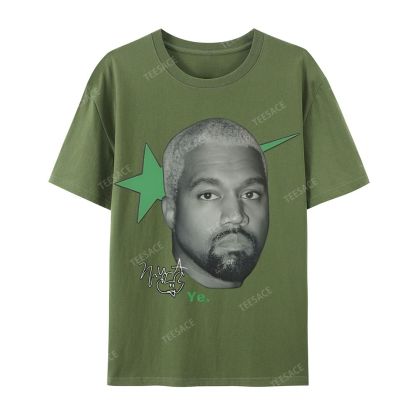 Casual Short Sleeve T-Shirt KANYE WEST 2025 TEE