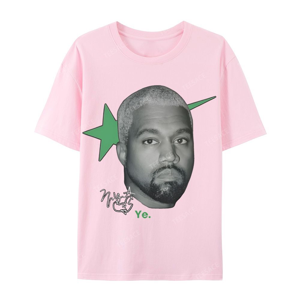 Casual Short Sleeve T-Shirt KANYE WEST 2025 TEE