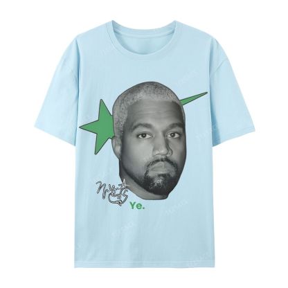 Casual Short Sleeve T-Shirt KANYE WEST 2025 TEE